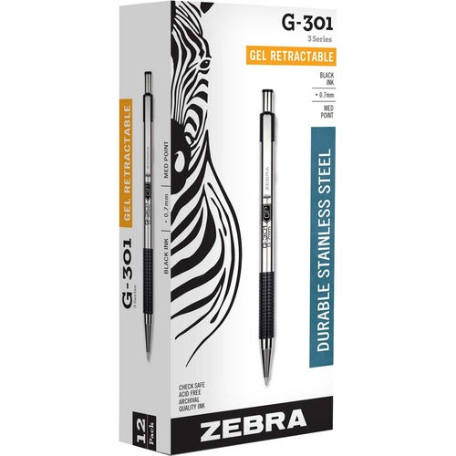 Zebra Pen G-301 Retractable Ballpoint Pen - ZEB41310