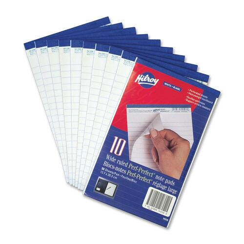 Hilroy Micro Perforated Business Notepad - HLR54236