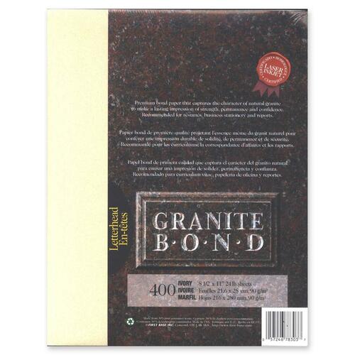 First Base Granite Bond 78303 Laser Laser Paper - FST78303