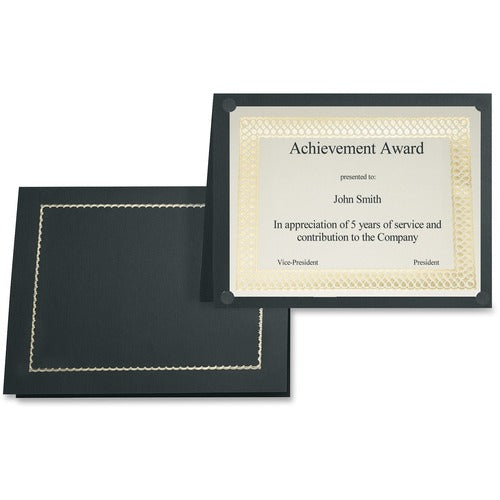 First Base 83464 Gold Foil Stamped Certificate Holder - FST83464