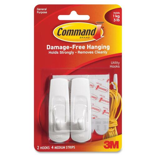 3M Reusable Command Adhesive Strip Hook - MMM17001C