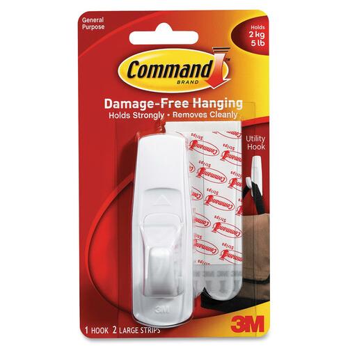 3M Reusable Command Adhesive Strip Hook - MMM17003C