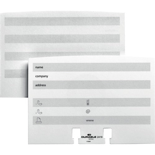 DURABLE DURABLE Telindex Rotary File Refill Index Cards DBL241902