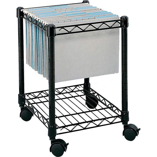 Safco Compact Mobile File Cart - SAF5277BL