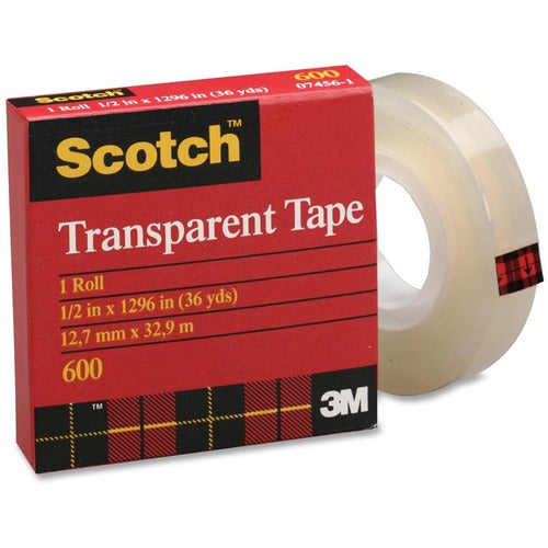 3M Scotch Glossy Transparent Tape - MMM60012BXD