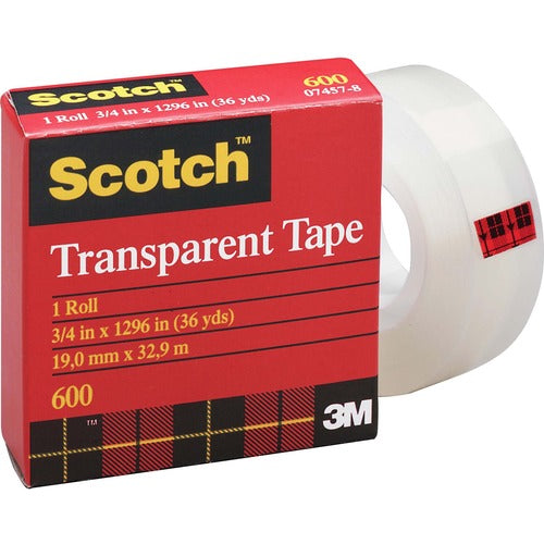 3M Scotch Glossy Transparent Tape - MMM60018BXD