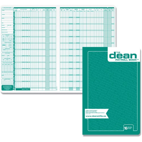 Dean & Fils Sixteen Employees Payroll Book - DET80016