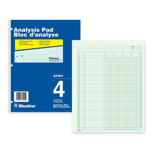 Blueline Analysis Columnar Pad - BLIA5204