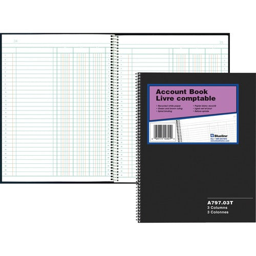 Blueline 797 Series Accounting Book - BLIA79703T