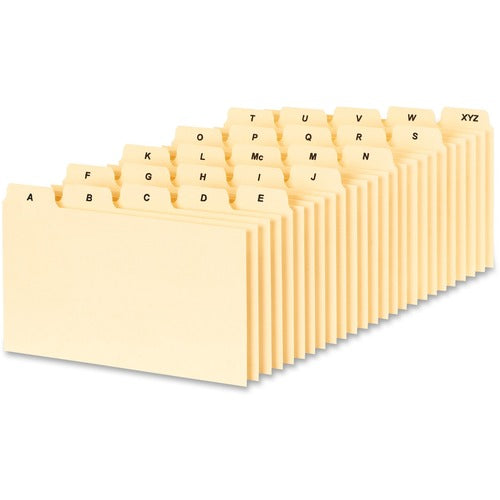 Oxford PlainTab Index Card File Guide - OXFB5325