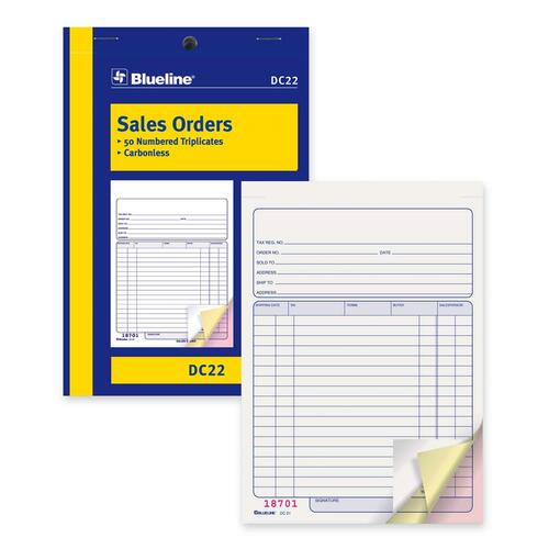 Blueline Sales Order Book - BLIDC22