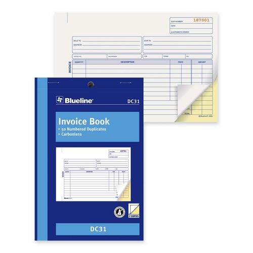 Blueline Invoice Book - BLIDC31