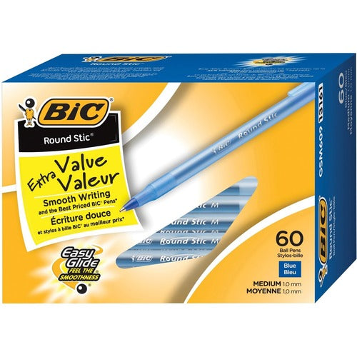 BIC Round Stic Ballpoint Pen - BICGSM609BL