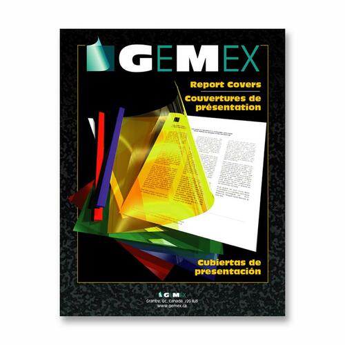 Gemex Legal-size Clear Report Covers - GMXPC514C