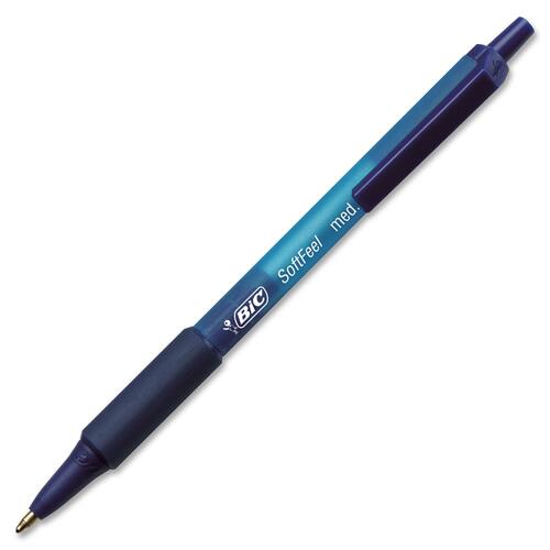 BIC SoftFeel Retractable Ball Pen - BICSCSM11BL