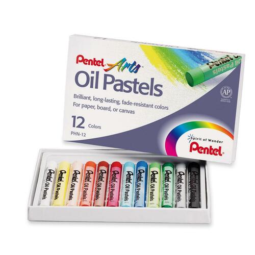 Pentel Round Stic Oil Pastel - PENXPHN12C