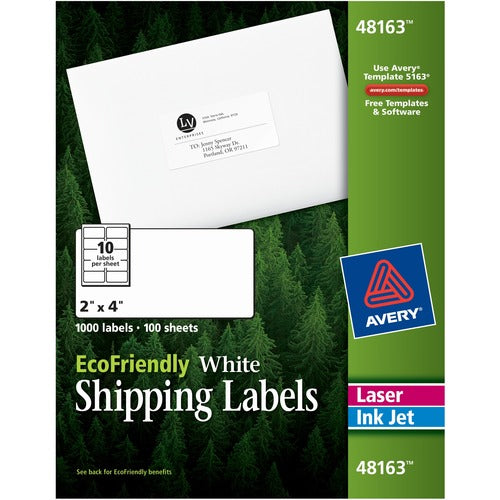 Avery&reg; EcoFriendly Shipping Label - AVE48163