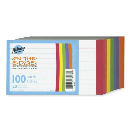 Hilroy Color Edged Stack Ruled Index Card - HLR63088