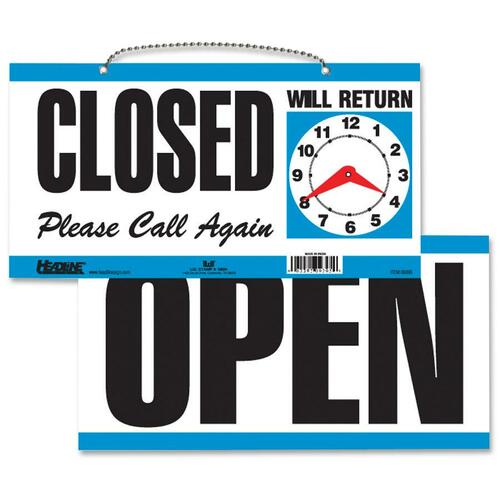 HeadLine Open/Closed 2-sided Sign - USS9395