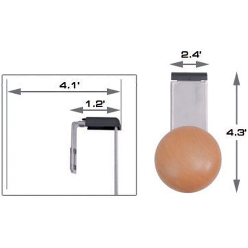 Alba Alba Cubicle Single Garment Peg ABAPM1PARTBO