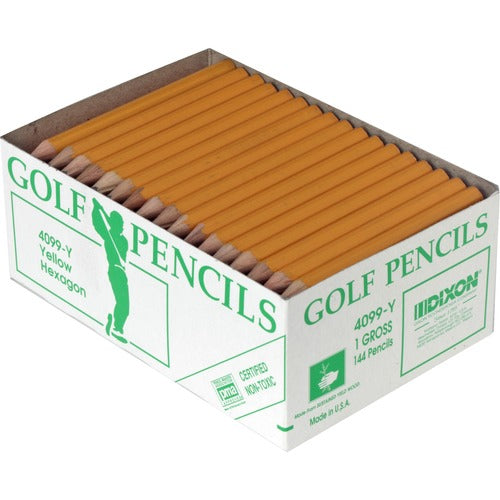 Dixon Pre-sharpened Wood Golf Pencils - DIX14998