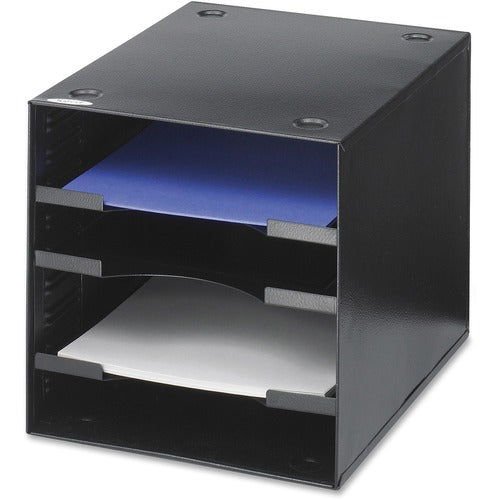 Safco Safco Steel Compartment Desktop Organizer SAF3112BL