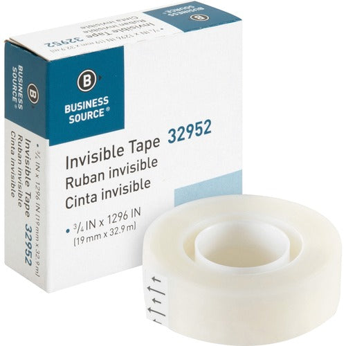 Business Source Invisible Tape Dispenser Refill Roll - BSN32952