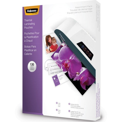 Fellowes Laminating Pouch Starter Kit, 130 pack - FEL5208502