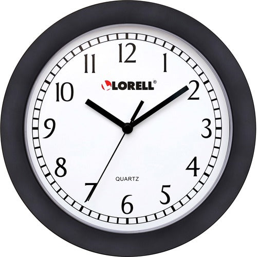 Lorell 9" Round Profile Wall Clock - LLR60987