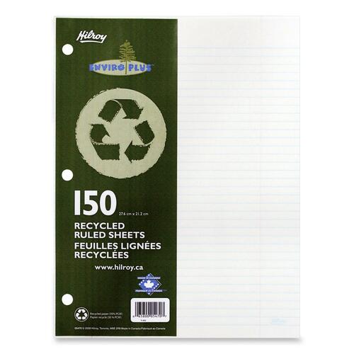 Hilroy 05470 Recycled Notebook Filler Paper - HLR05470