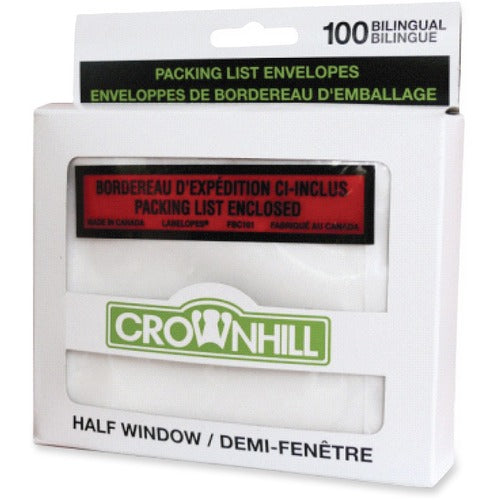 Crownhill Backloading Poly Packing List Envelope - CWH81145