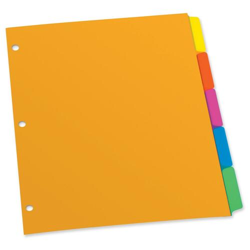 Esselte Plain Tab Poly Index Divider - OXFPL2135RBW