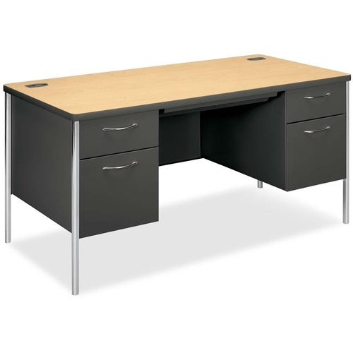 HON HON Mentor Double Pedestal Desk, 60"W HON88962DS  FRN