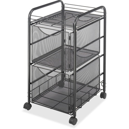 Safco Safco Onyx Double Mesh Mobile File Cart SAF5212BL