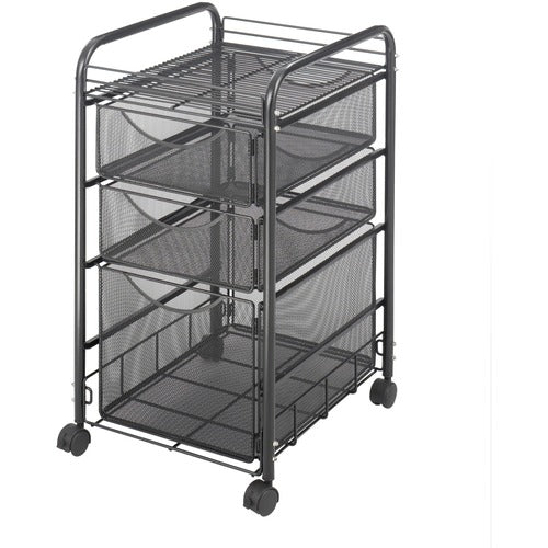 Safco Onyx Mesh File Cart - SAF5213BL