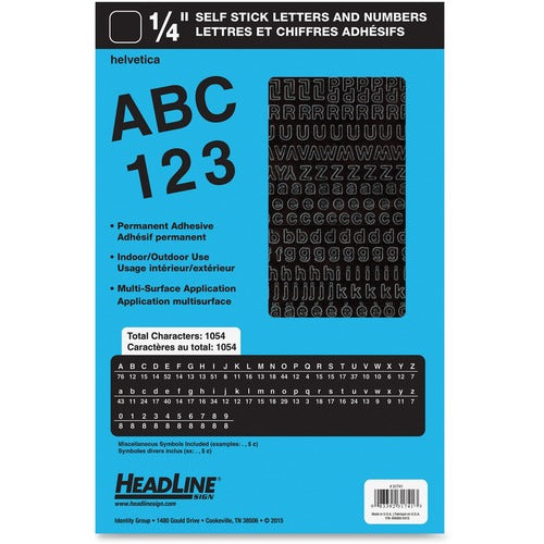 Headline Stick on Letters and Numbers - USS31741