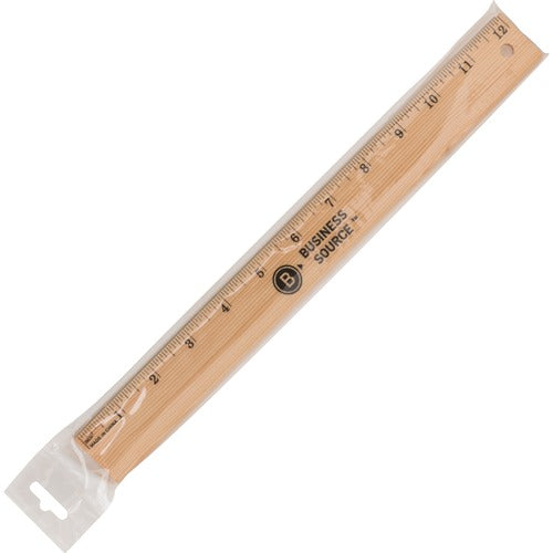 Business Source 12" Imperial Wood Ruler - BSN32360