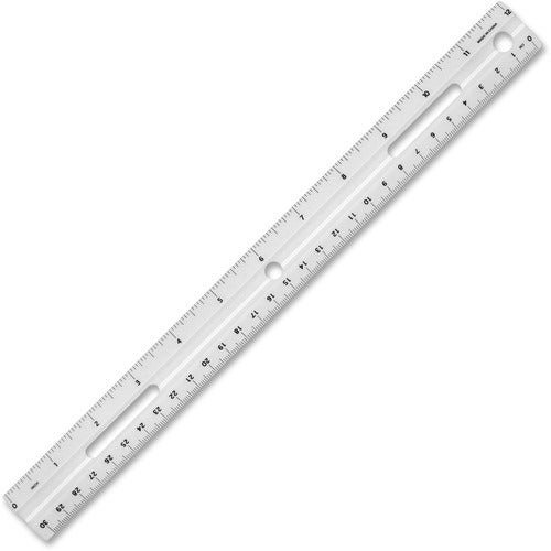 Business Source 12" Plastic Ruler - BSN32365