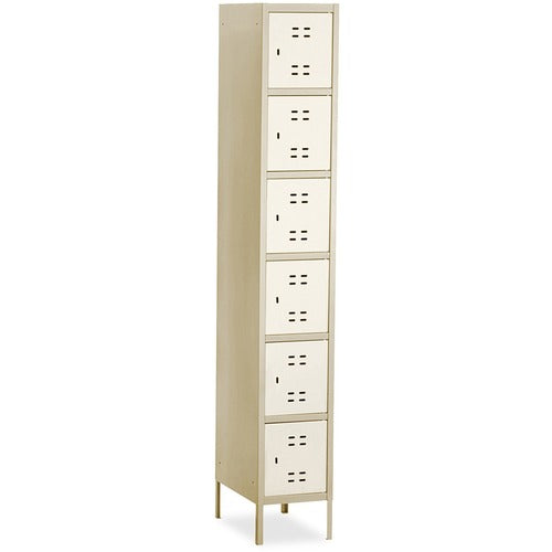 Safco Six-Tier Two-tone Box Locker with Legs - SAF5524TN  FRN