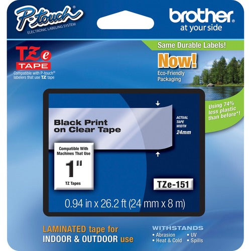 Brother P-touch TZe 1" Laminated Tape Cartridge - BRTTZE151