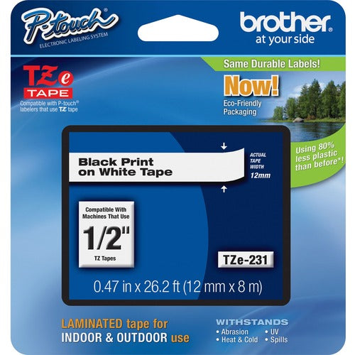 Brother P-touch TZe Laminated Tape Cartridges - BRTTZE231