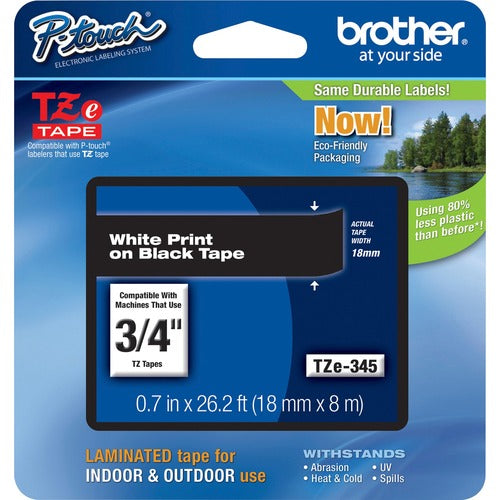 Brother P-Touch TZe Flat Surface Laminated Tape - BRTTZE345