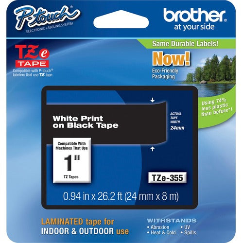 Brother P-touch TZe 1" Laminated Tape Cartridge - BRTTZE355