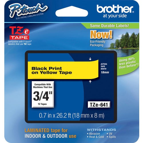 Brother P-Touch TZe Flat Surface Laminated Tape - BRTTZE641