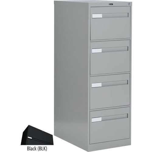 Global 2600 Plus Vertical File Cabinet - 4-Drawer - GLB26452BLK FYNZ  FRN