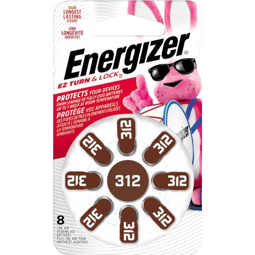 Energizer AZ312DP Coin Cell Hearing Aid Battery - EVEAZ312DP8