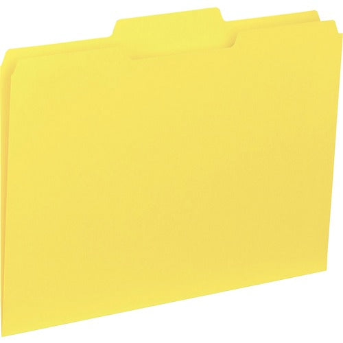 Business Source 1/3-cut Colored Interior File Folders - BSN43559