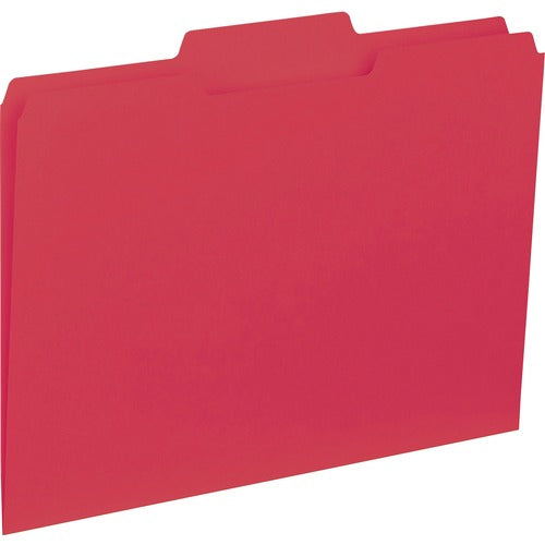 Business Source 1/3-cut Colored Interior File Folders - BSN43564