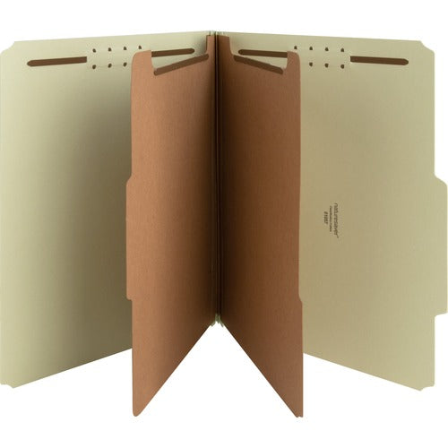 Nature Saver Recycled Gray/Green Classification Folders - NAT01057