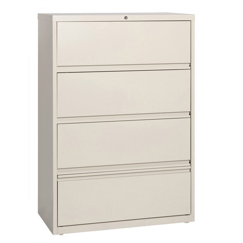 Lorell Receding Lateral File with Roll Out Shelves - 4-Drawer - LLR43510 FYNZ  FRN